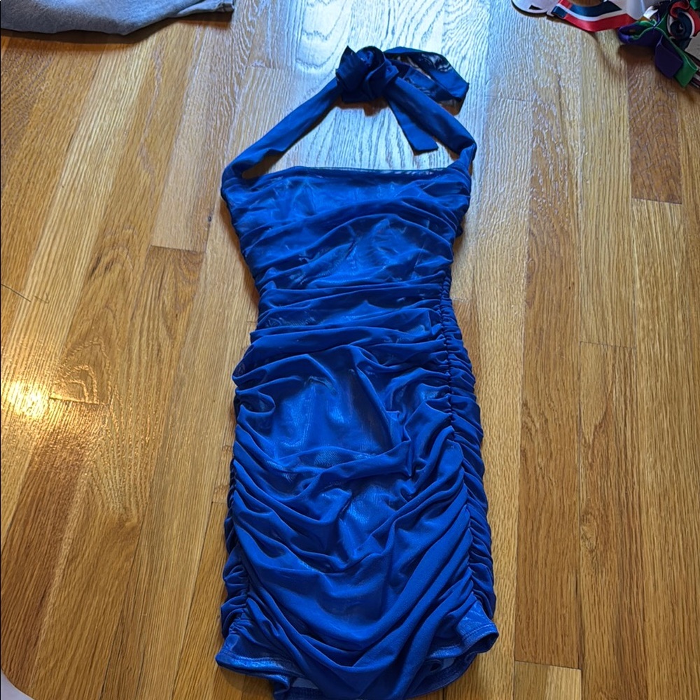 Lucy in the Sky Blue Haulter Dress